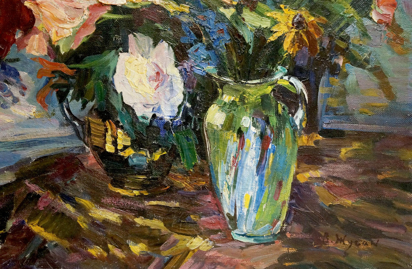 Oil painting Flowers for a girl Vladimir Zhugan