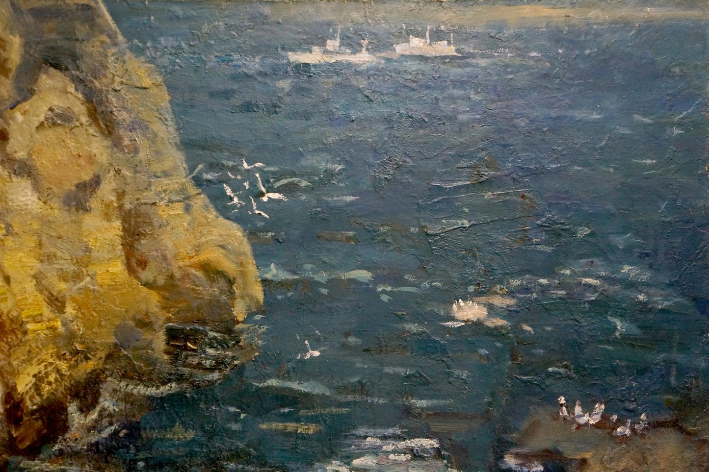 Oil painting Sea shore Merinov Alexey Iosifovich