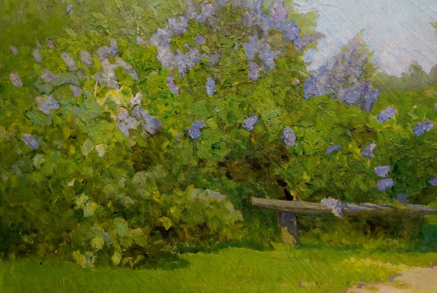 Oil painting Summer landscape Zharenko Lavrentiy Semenovich