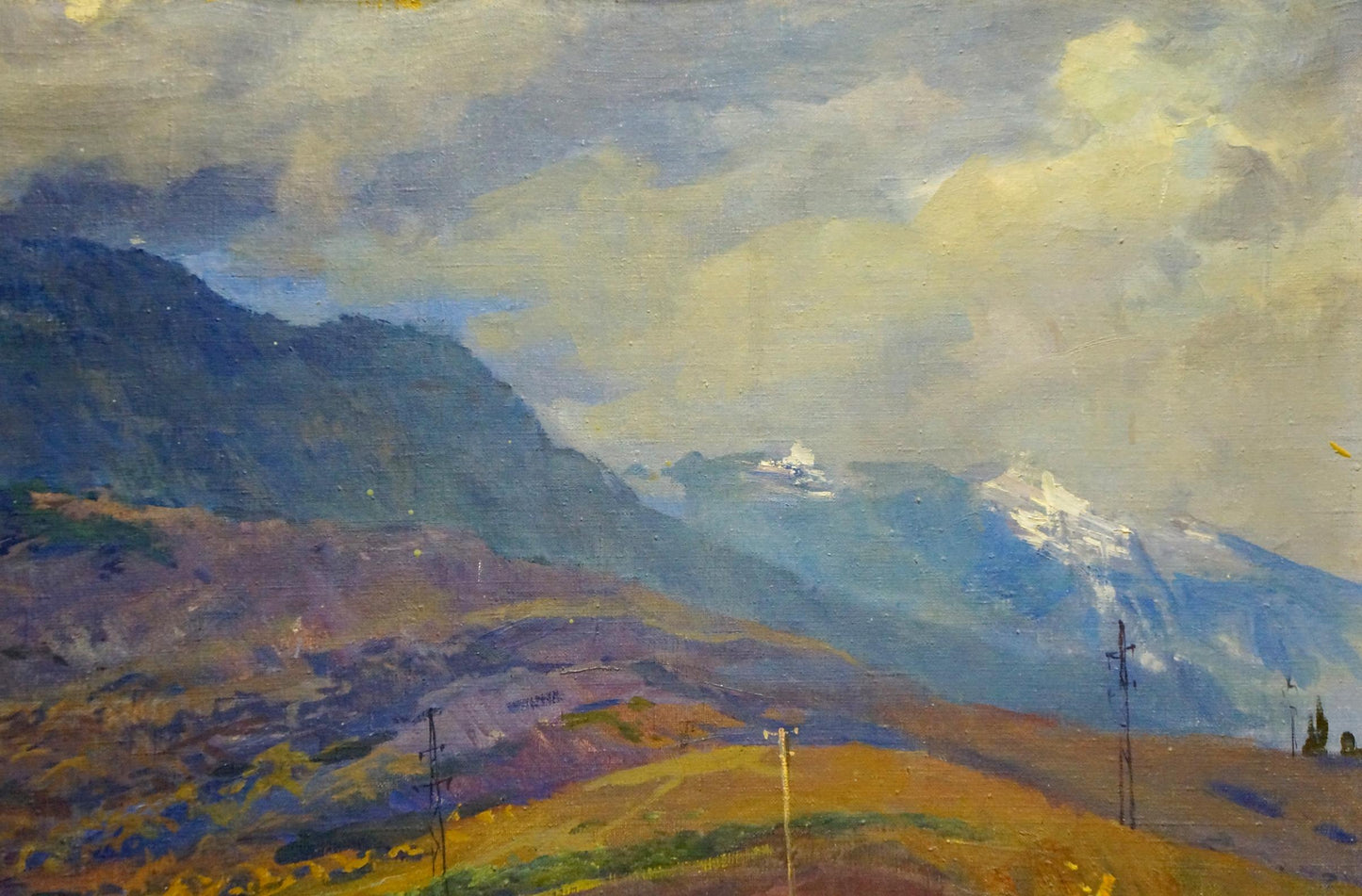 Oil painting Landscape of fields Sevets Victor Stepanovich