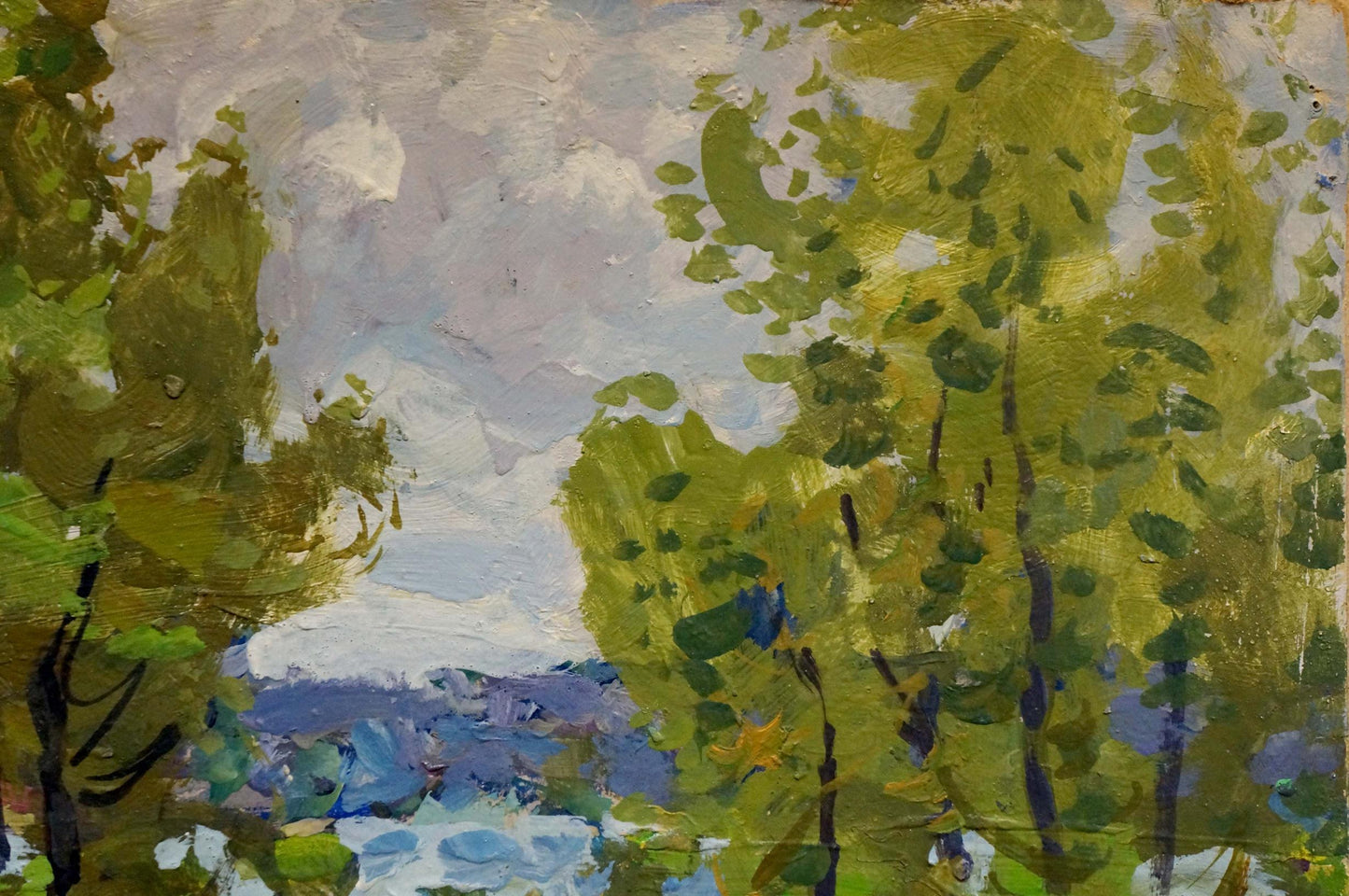 Oil painting Birch Grove Kolosovsky Georgy Sergeevich