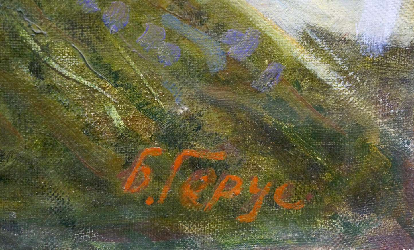 Oil painting Frozen field Gerus Boris Stepanovich
