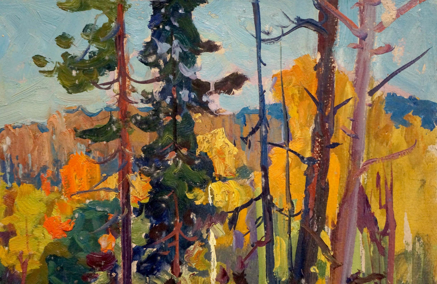 Oil painting Golden autumn Fomin Anatoly Nikiforovich