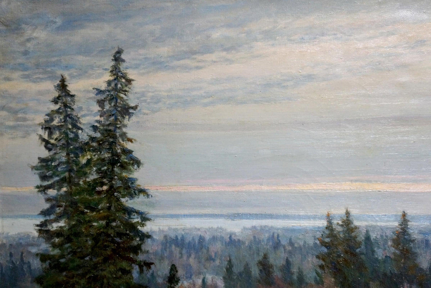 Oil painting Forest landscape Starshinov V. V.