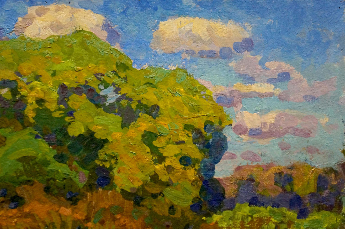Oil painting Meadow road Ruban Grigory Savelievich