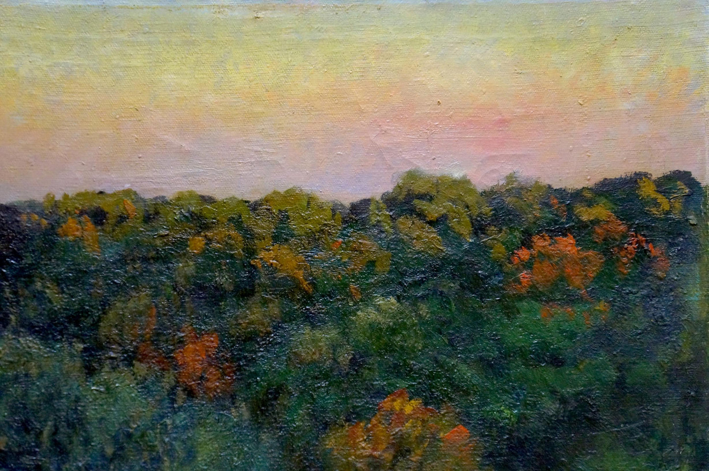 Landscape by Y. S. Poymanov, an oil masterpiece showcasing nature's grandeur.