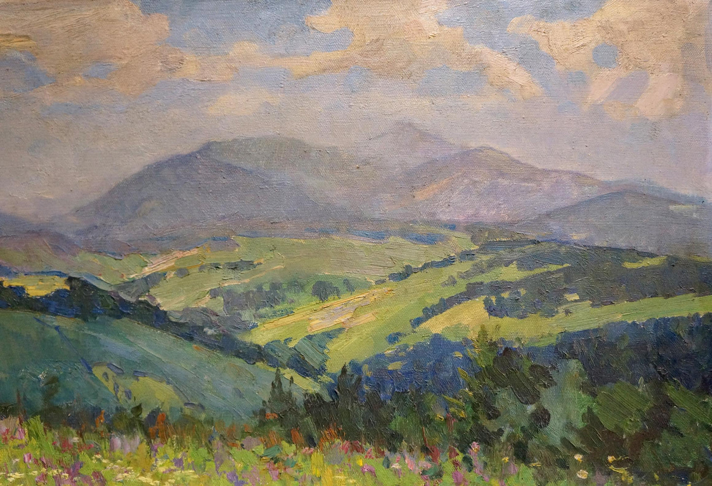 Oil painting Mountain landscape Zhabinsky Leonid Andreevich