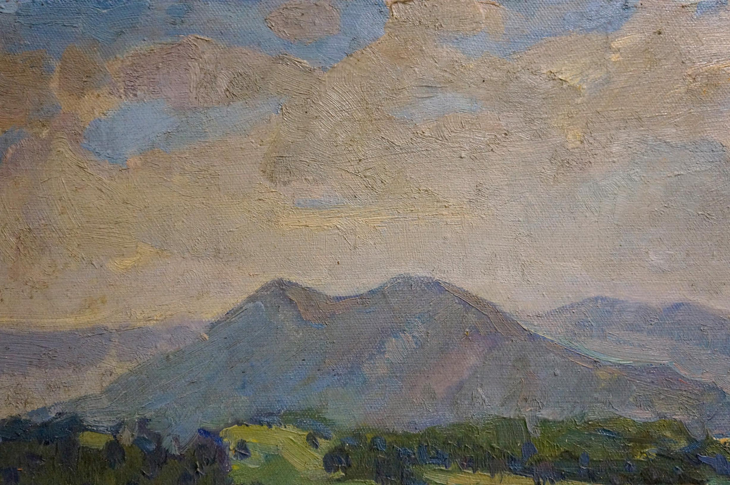 Oil painting Mountain landscape Zhabinsky Leonid Andreevich