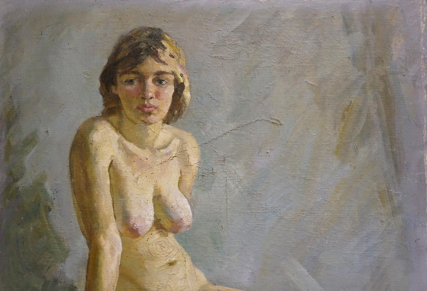 Oil painting P. Yakimchuk Portrait of a naked girl