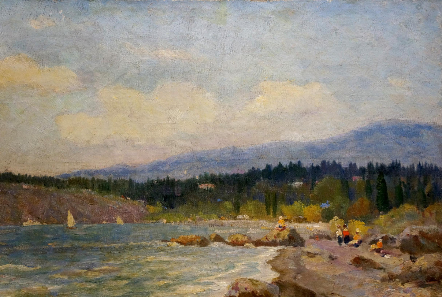 Victor Mikhailovich Dobrzhansky's oil composition Seashore Beauty