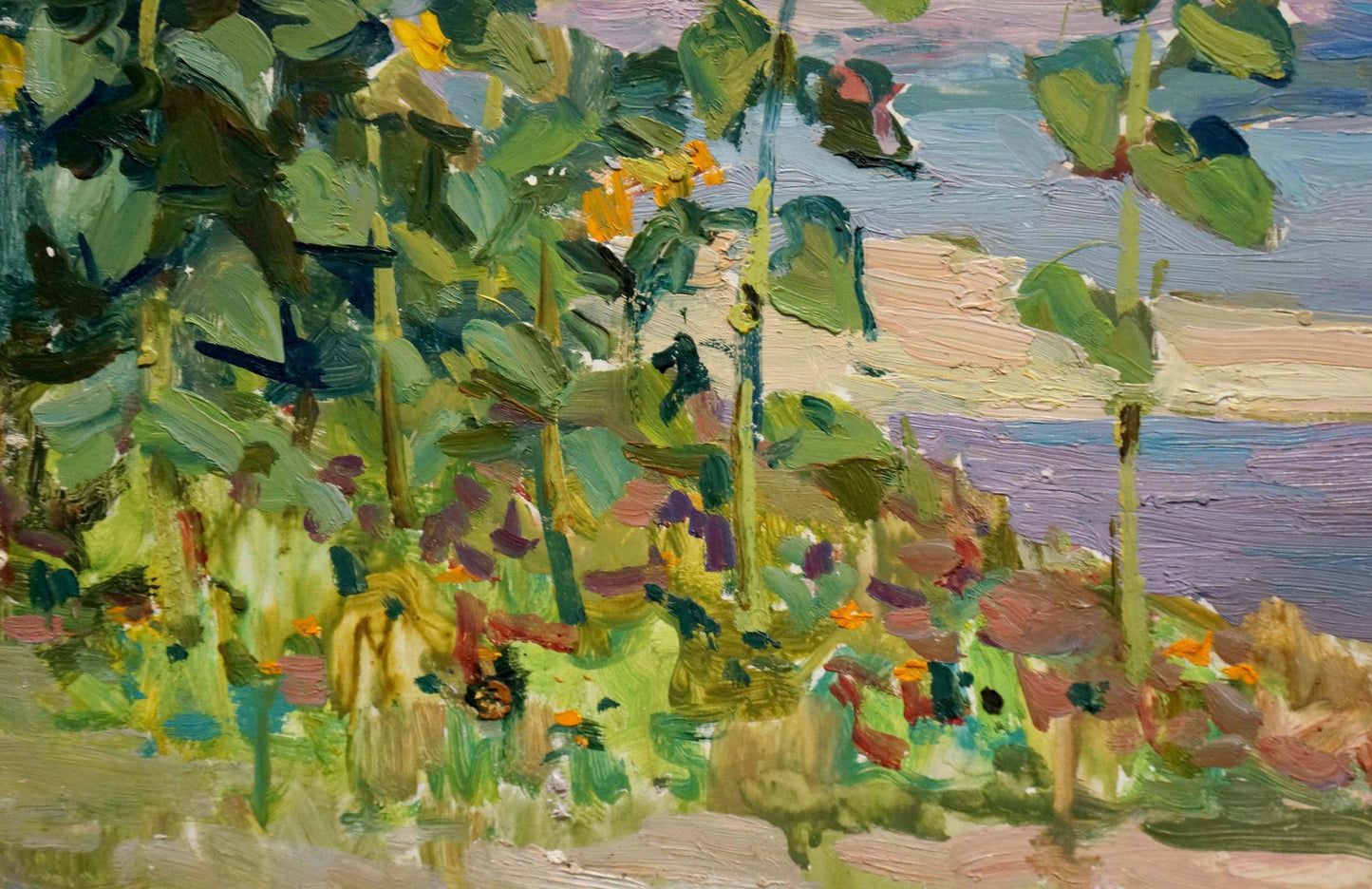 Oil painting Sunflowers Glushchenko Nikolay Petrovich