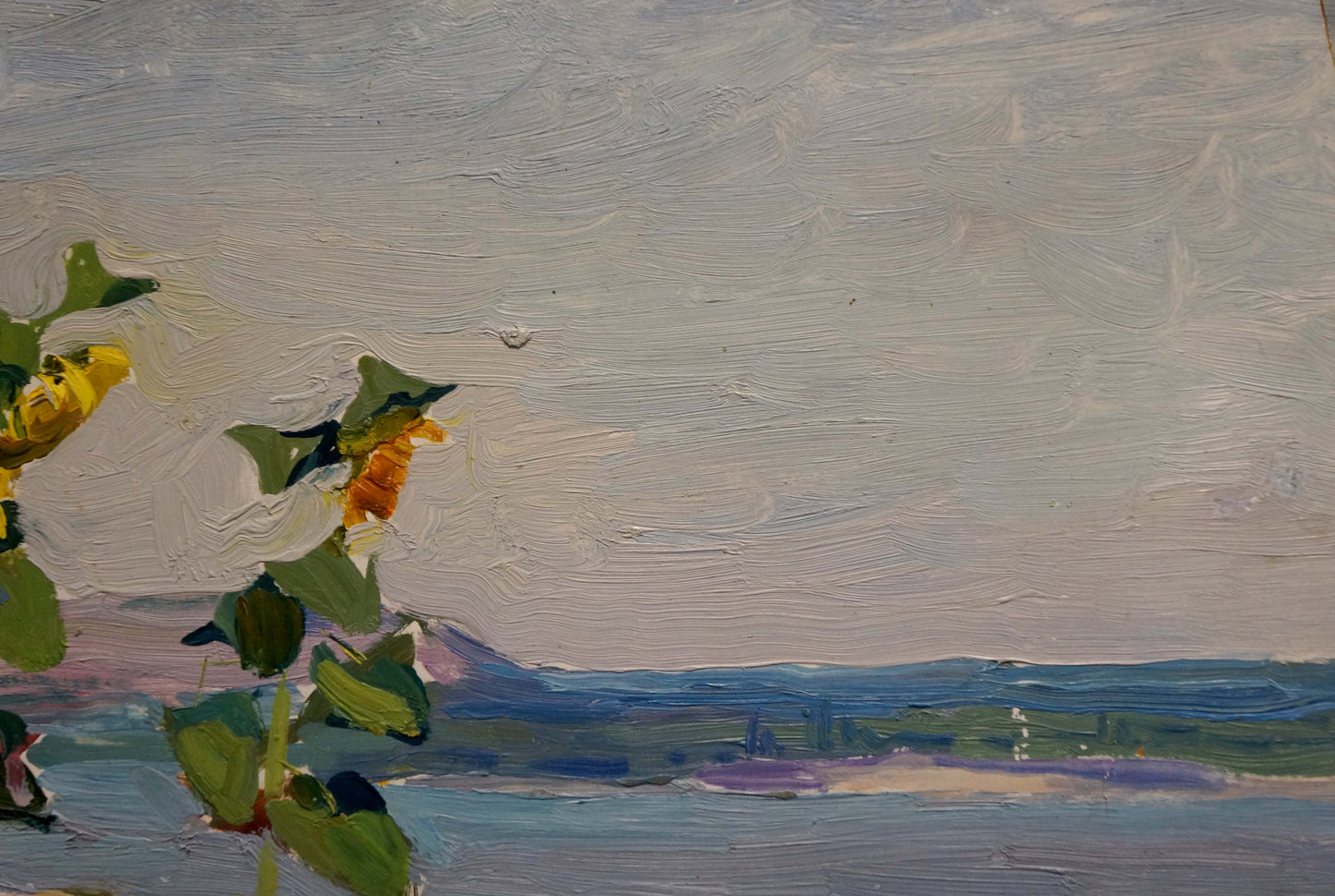 Oil painting Sunflowers Glushchenko Nikolay Petrovich