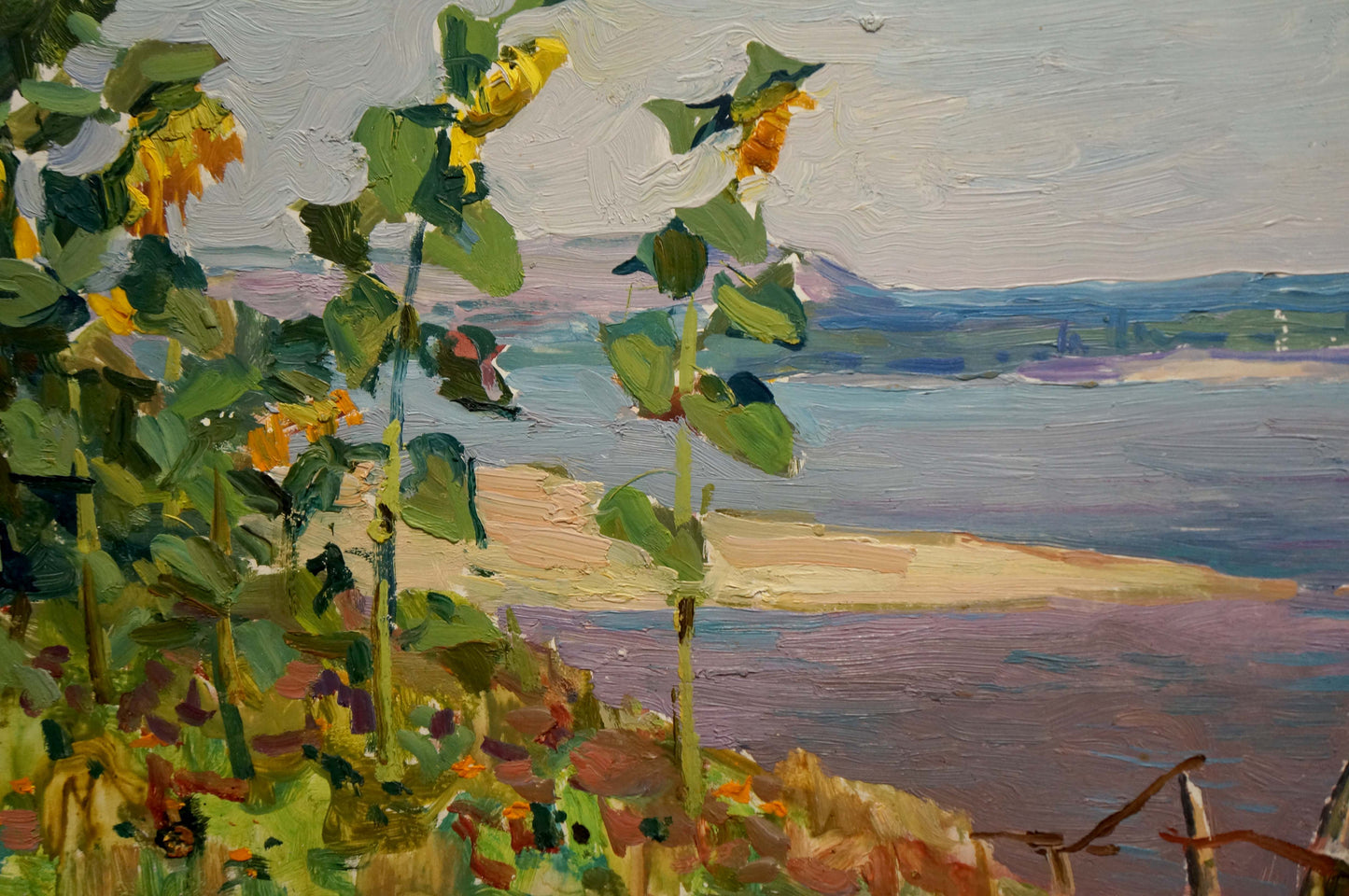 Oil painting Sunflowers Glushchenko Nikolay Petrovich