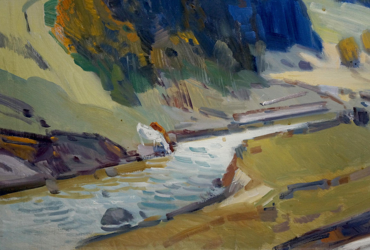 Oil painting Mountain plains Kashshay Anton Mikhailovich