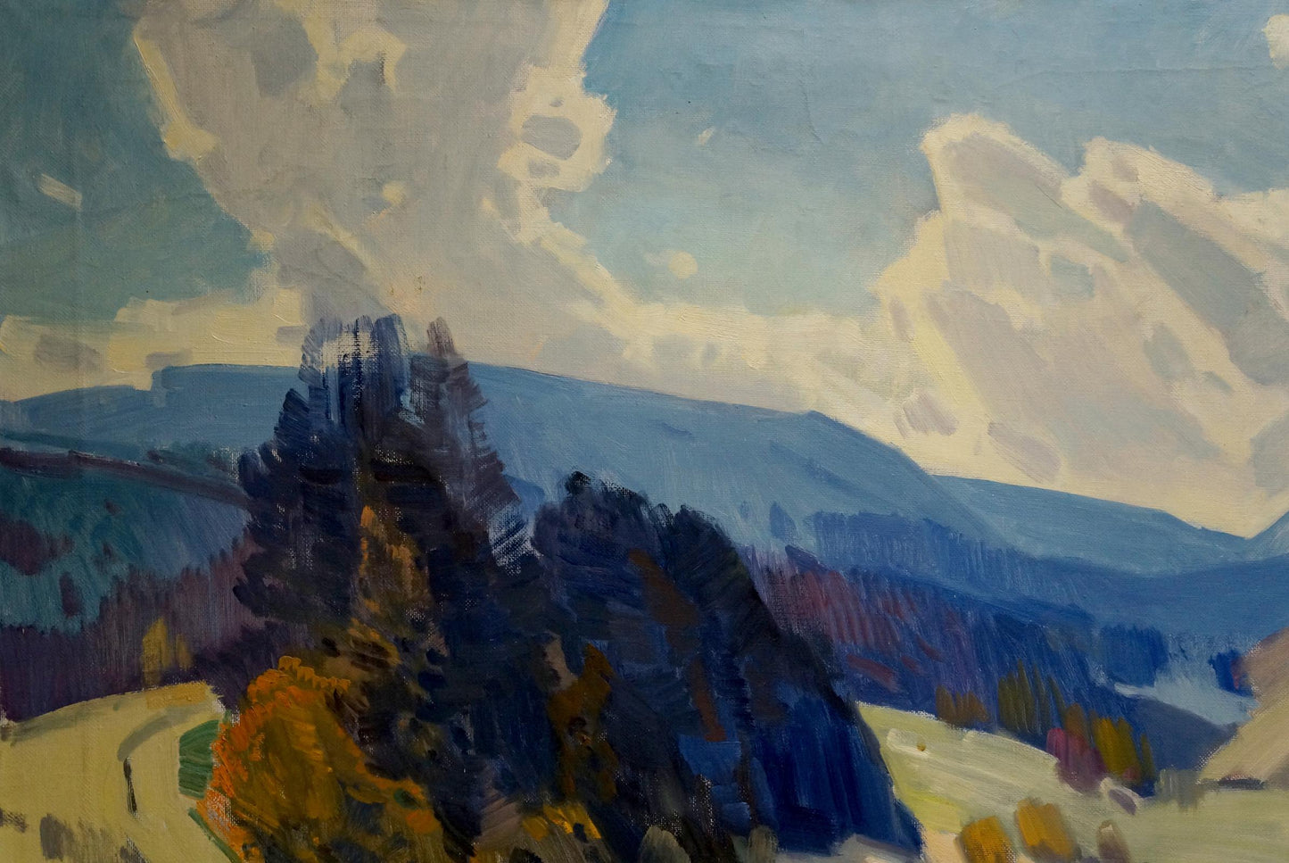 Oil painting Mountain plains Kashshay Anton Mikhailovich