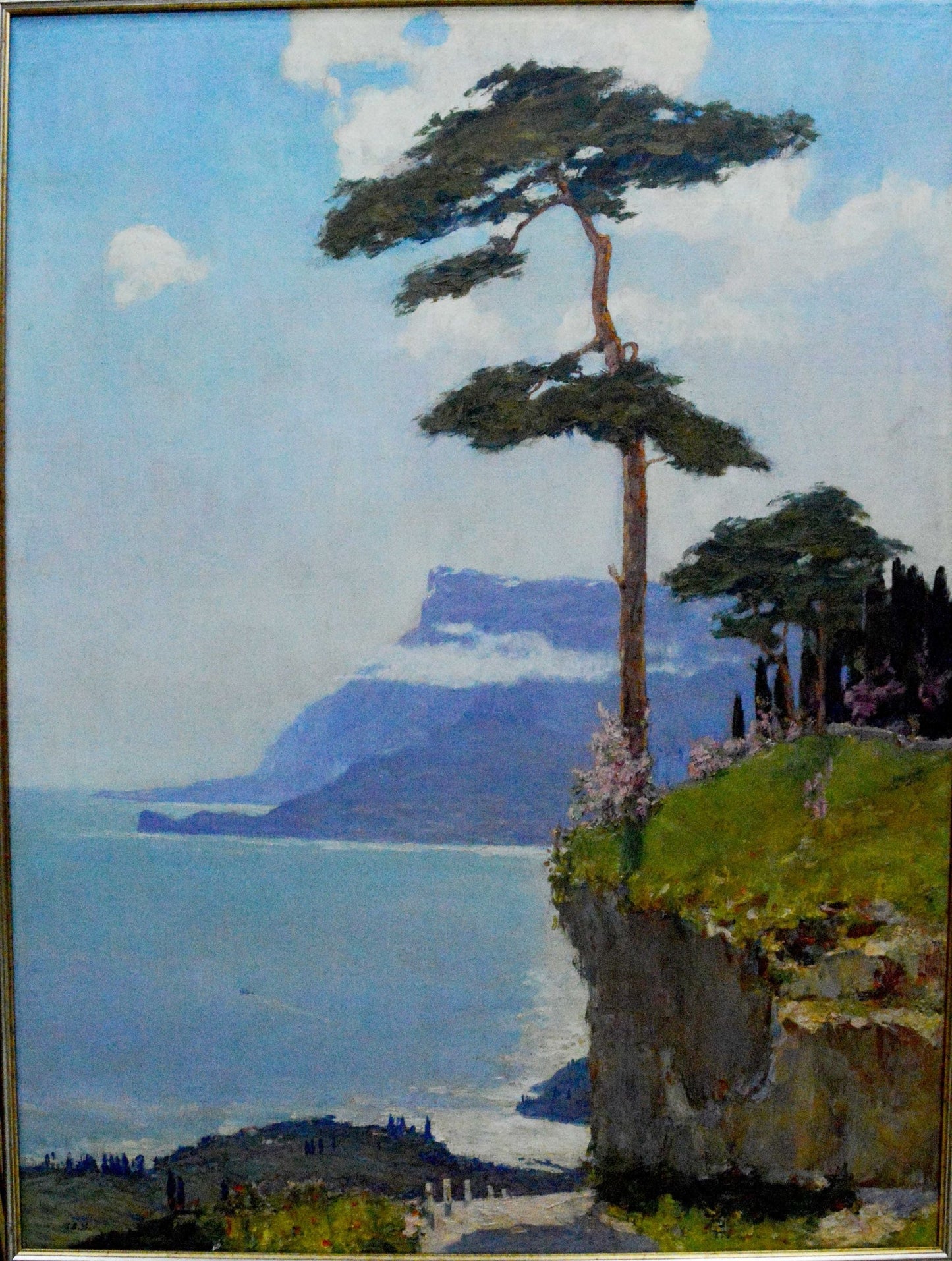 Oil painting On the mountain Ivan Alekseevich Vladimirov