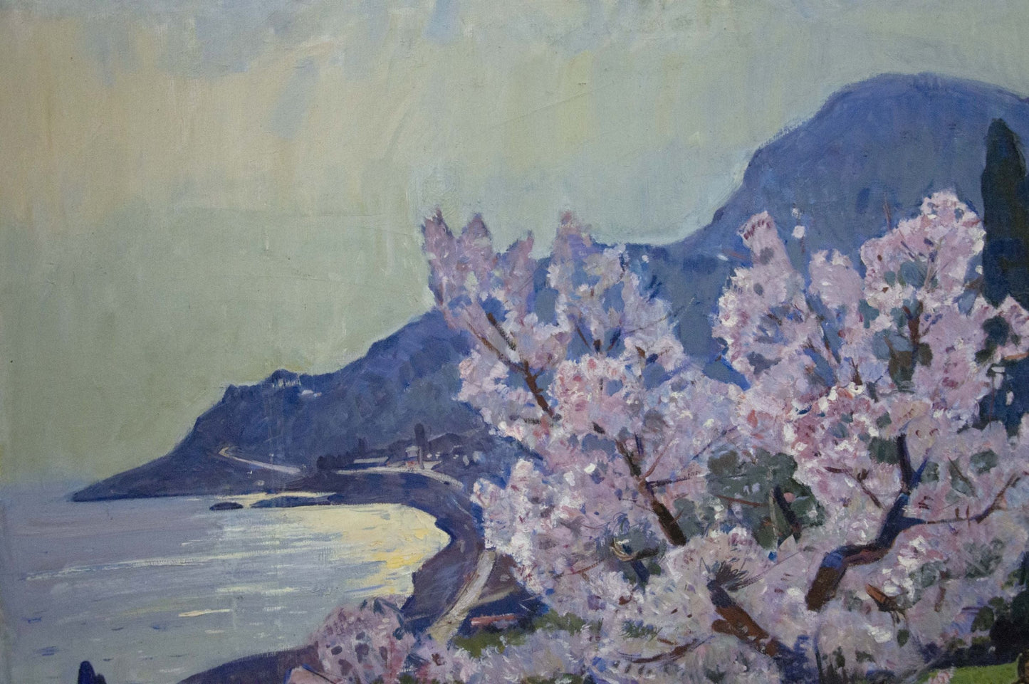 Oil painting Blossoming Seaside Garden Alexander Kerzhner