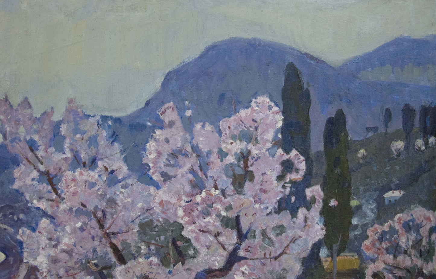 Oil painting Blossoming Seaside Garden Alexander Kerzhner