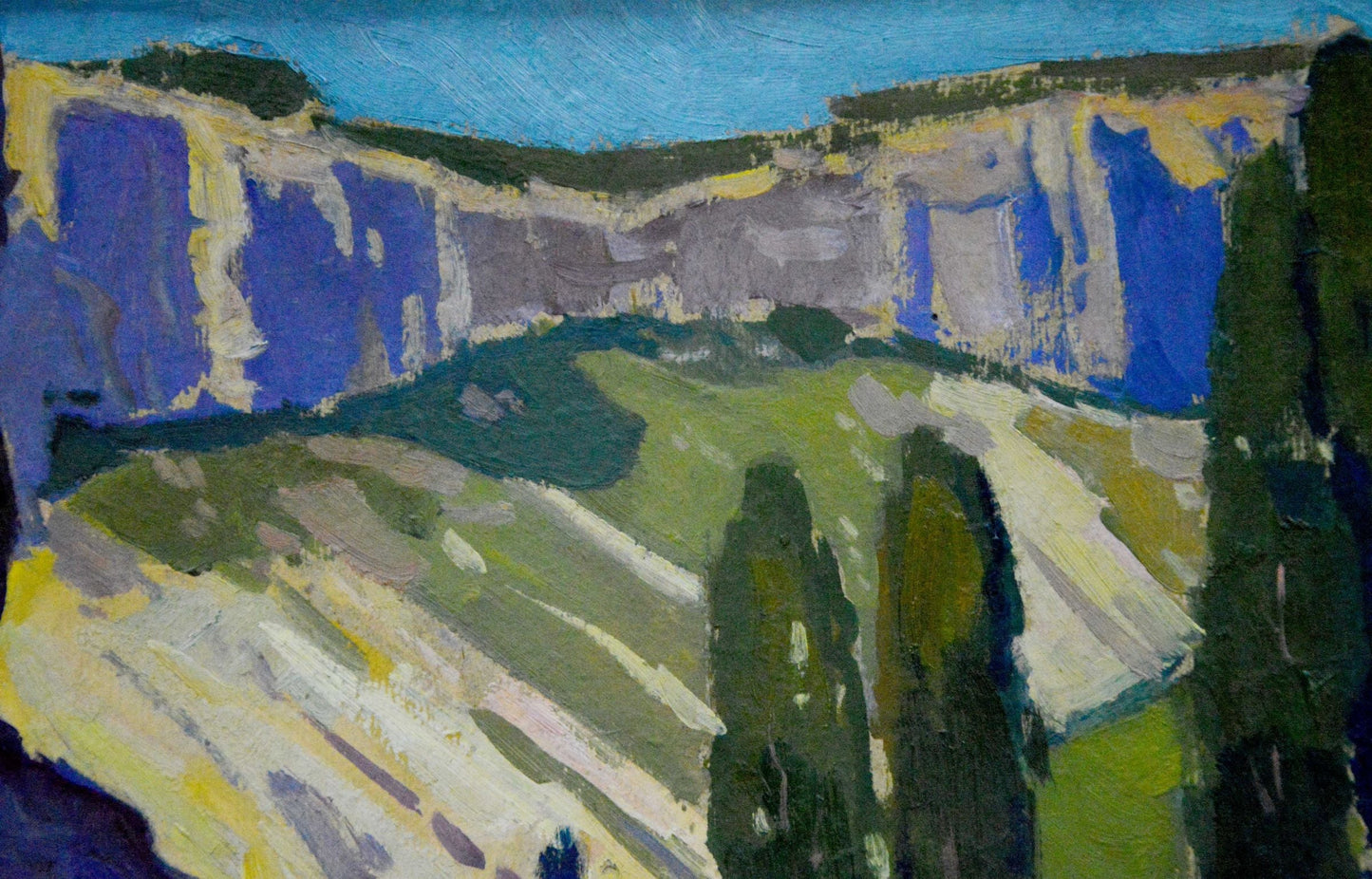 Oil painting Crimean landscape Buryachok Nikolay Ivanovich