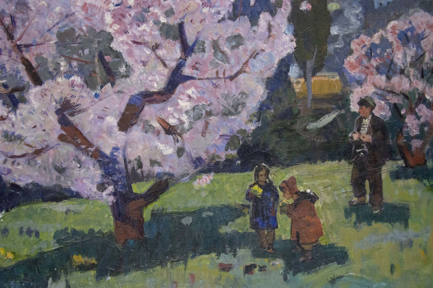 Oil painting Blossoming Seaside Garden Alexander Kerzhner