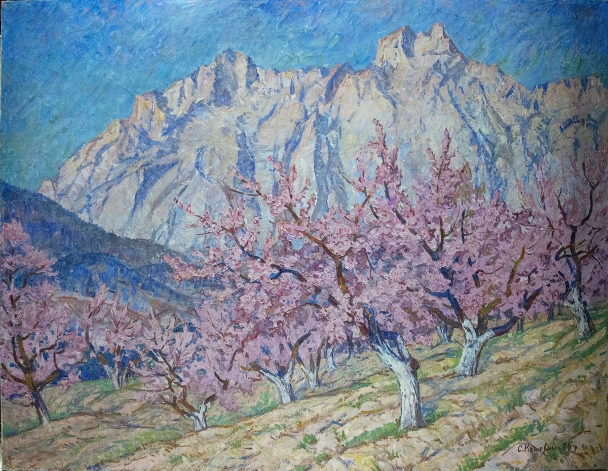 Oil painting Trees are blooming Koshevoi Stepan Lvovich