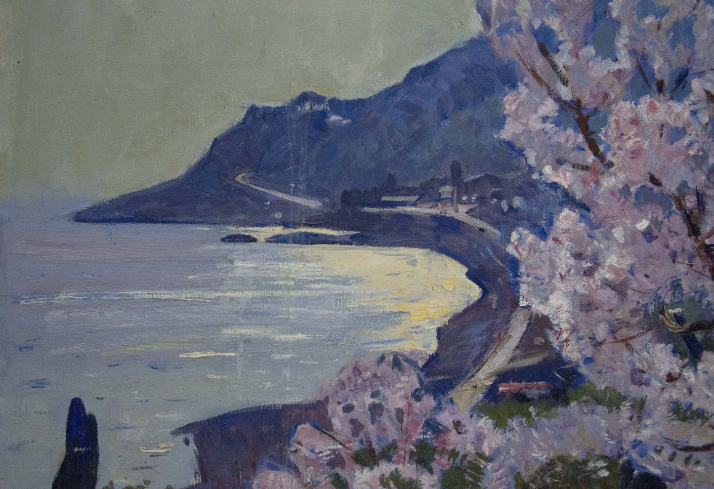 Oil painting Blossoming Seaside Garden Alexander Kerzhner