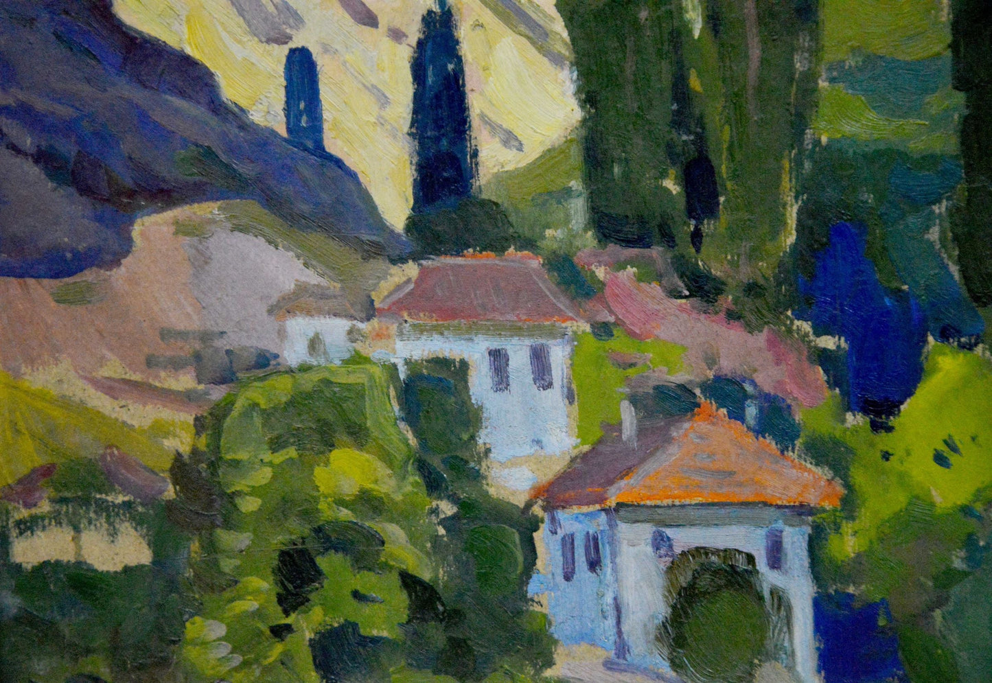 Oil painting Crimean landscape Buryachok Nikolay Ivanovich