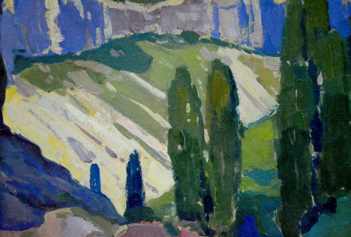 Oil painting Crimean landscape Buryachok Nikolay Ivanovich