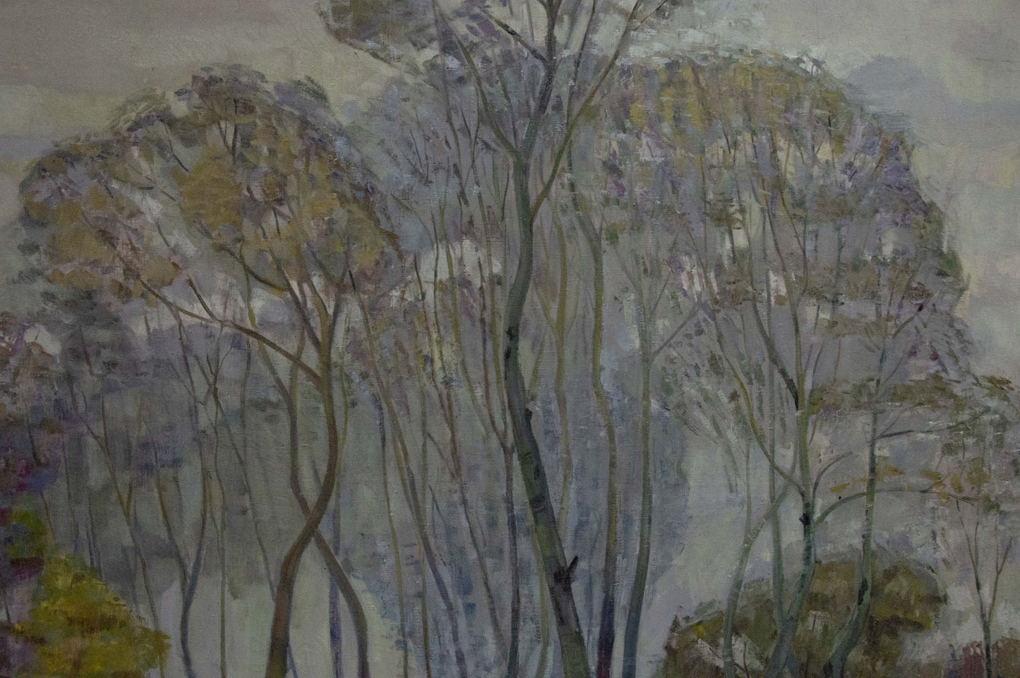 Oil painting Great autumn trees Unknown artist