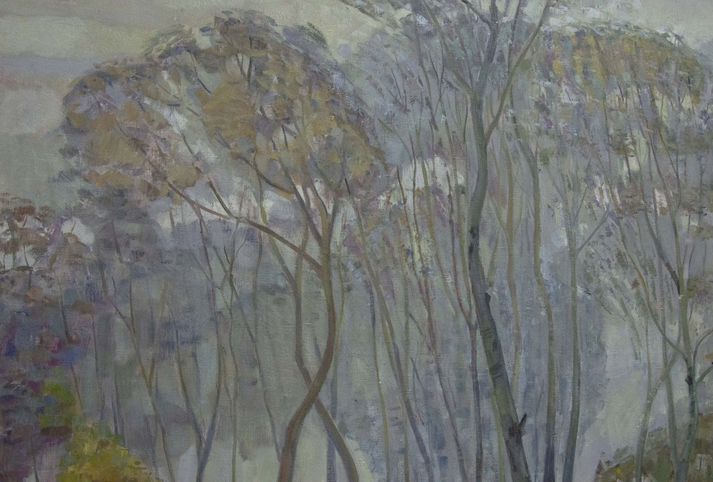 Oil painting Great autumn trees Unknown artist