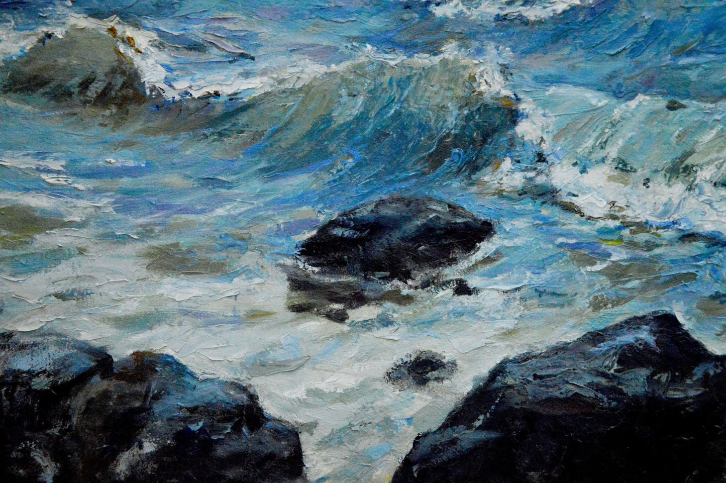 Oil painting Raging sea Bakaev Sergey Ivanovich