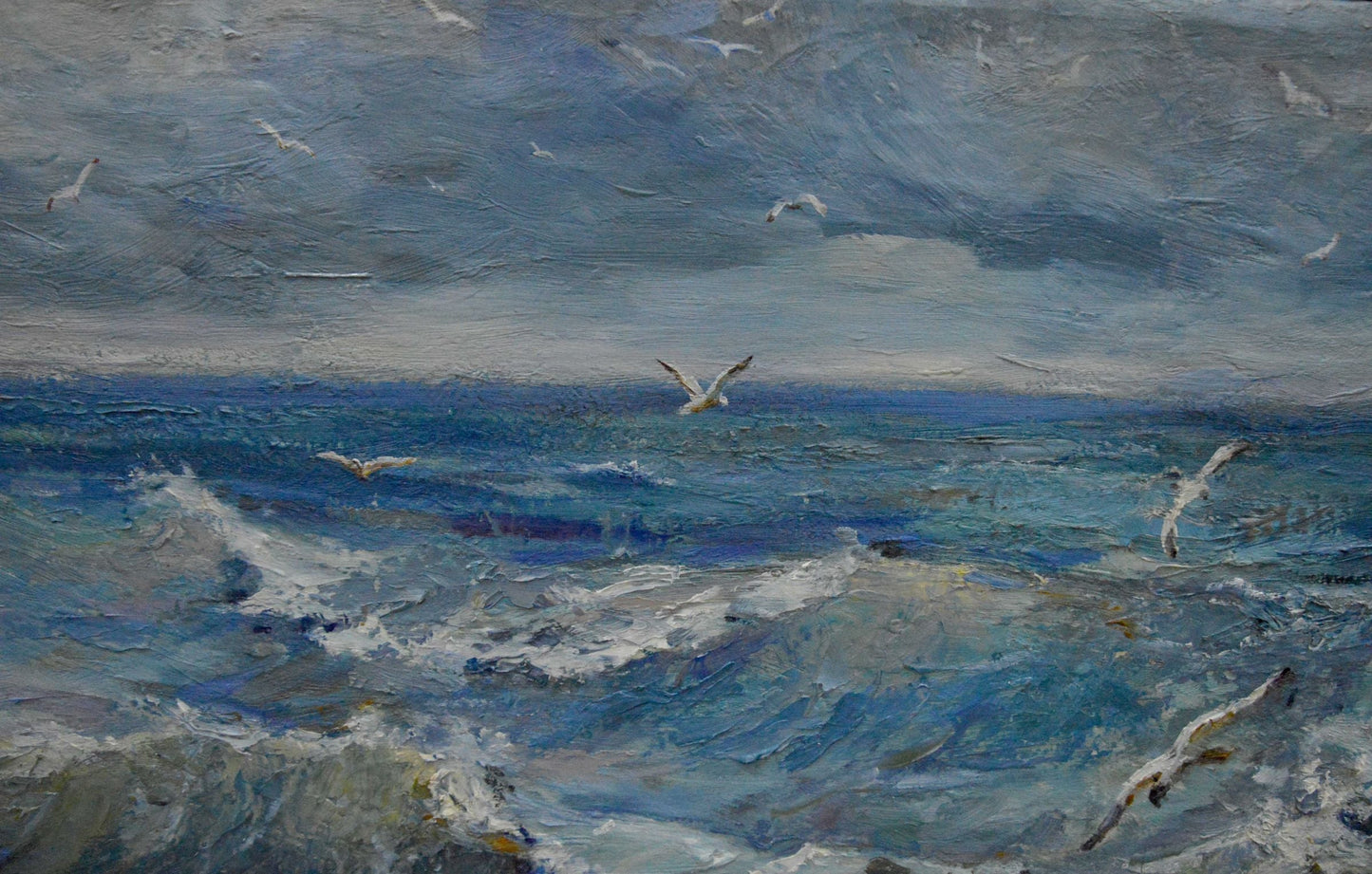 Oil painting Raging sea Bakaev Sergey Ivanovich