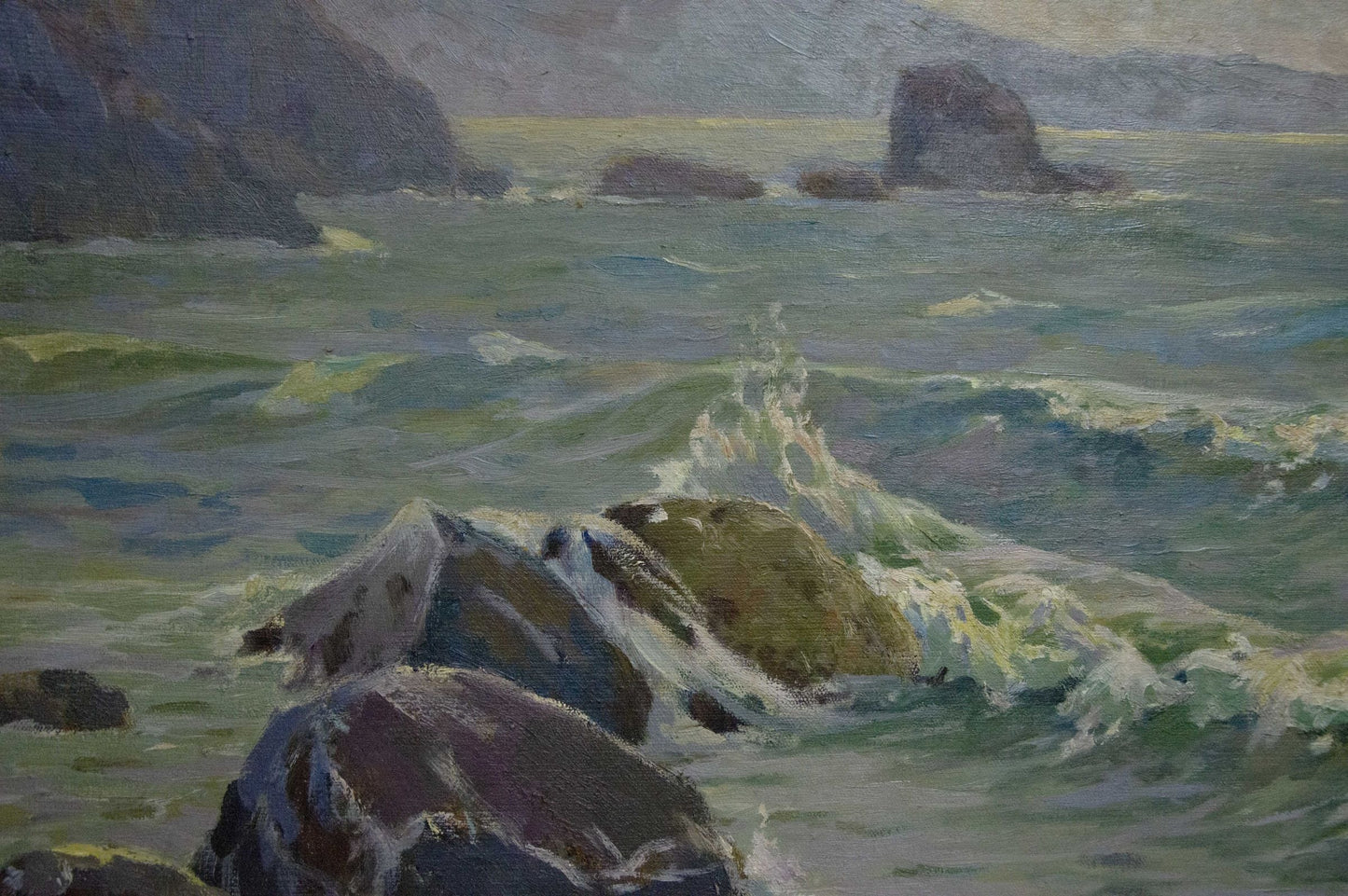 Oil painting Raging sea Livshits Chaim Moiseevich