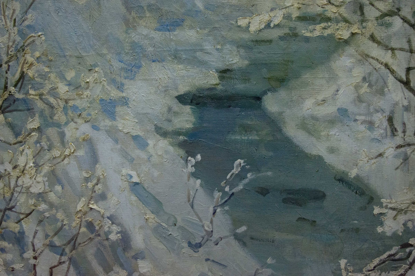 Oil painting Winter landscape Sevets Victor Stepanovich