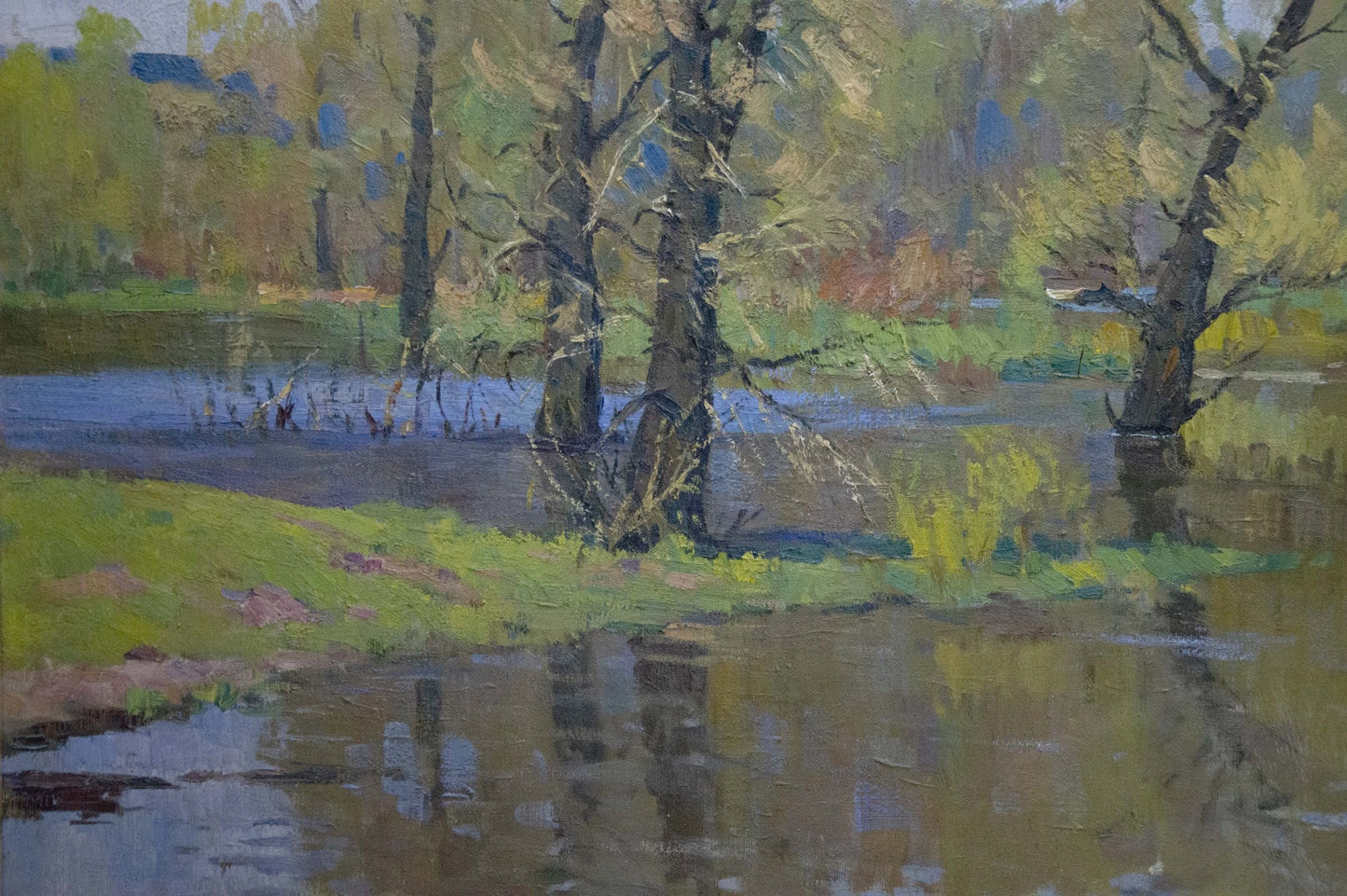 Oil painting Landscape Mikhail Fedorovich Petrov