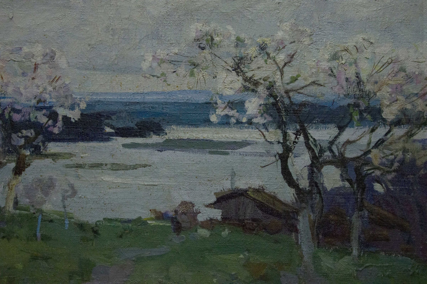 Oil painting Apple trees Zakharov Fedor Zakharovich