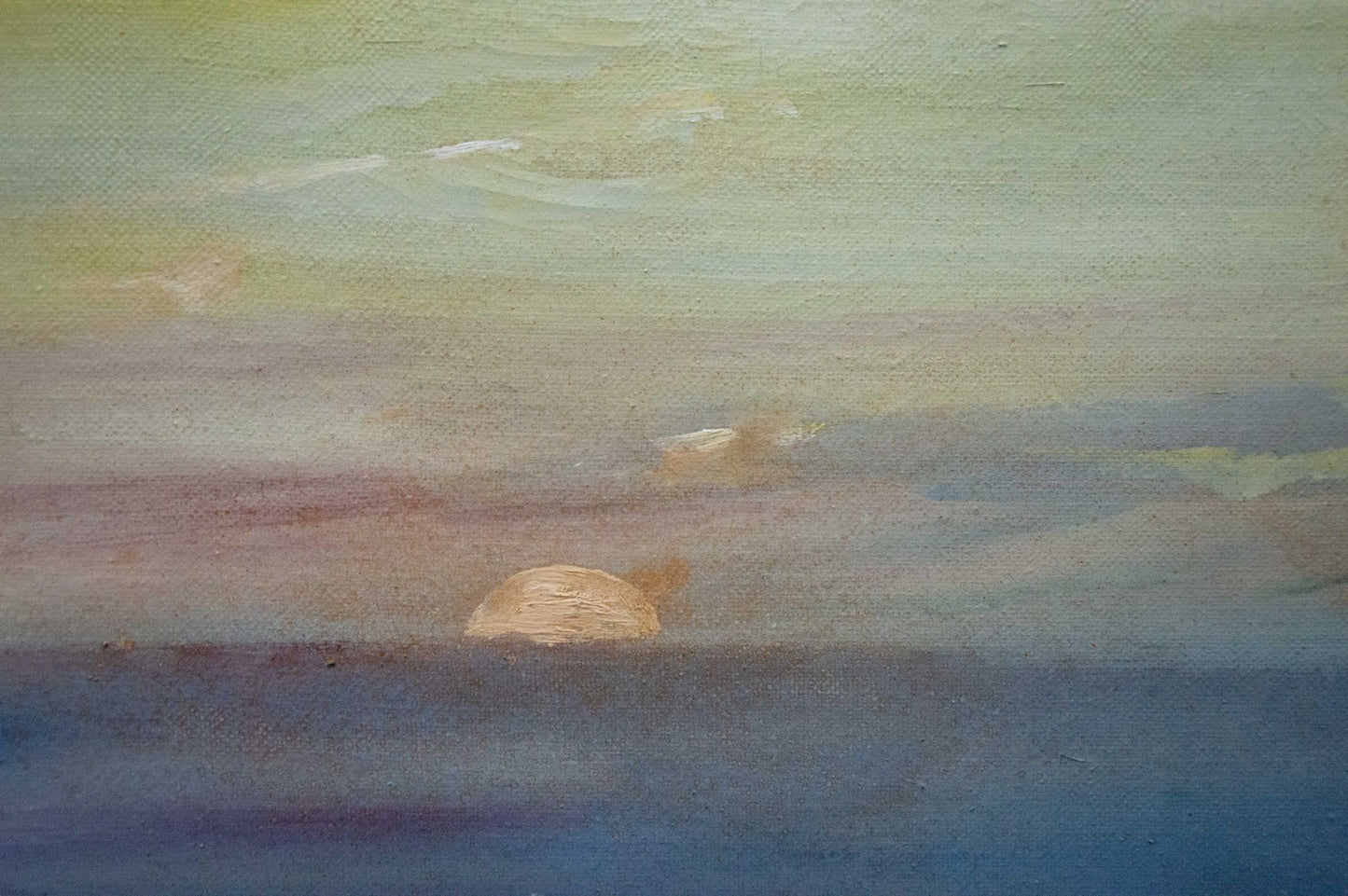 Oil painting Sun rays in the sea Unknown artist