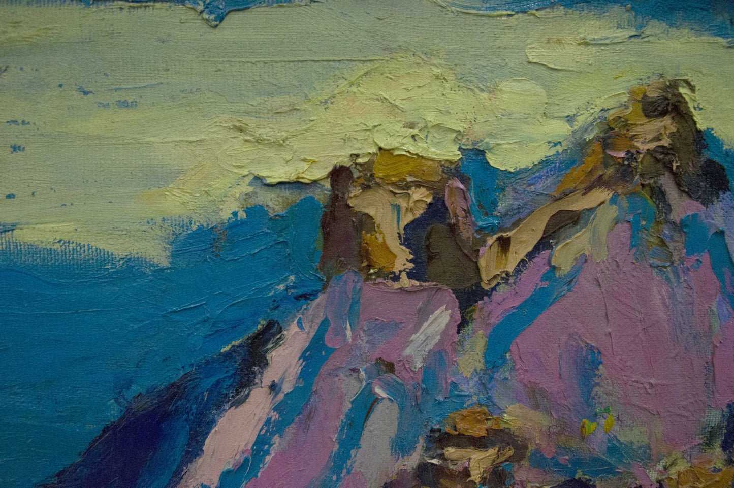 oil mountain art