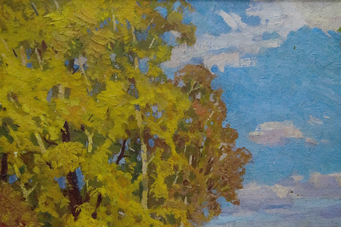 Oil painting Central park Khodchenko Lev Pavlovich