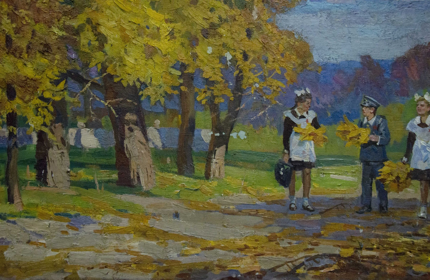Oil painting Central park Khodchenko Lev Pavlovich