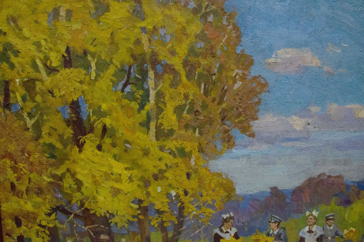 Oil painting Central park Khodchenko Lev Pavlovich