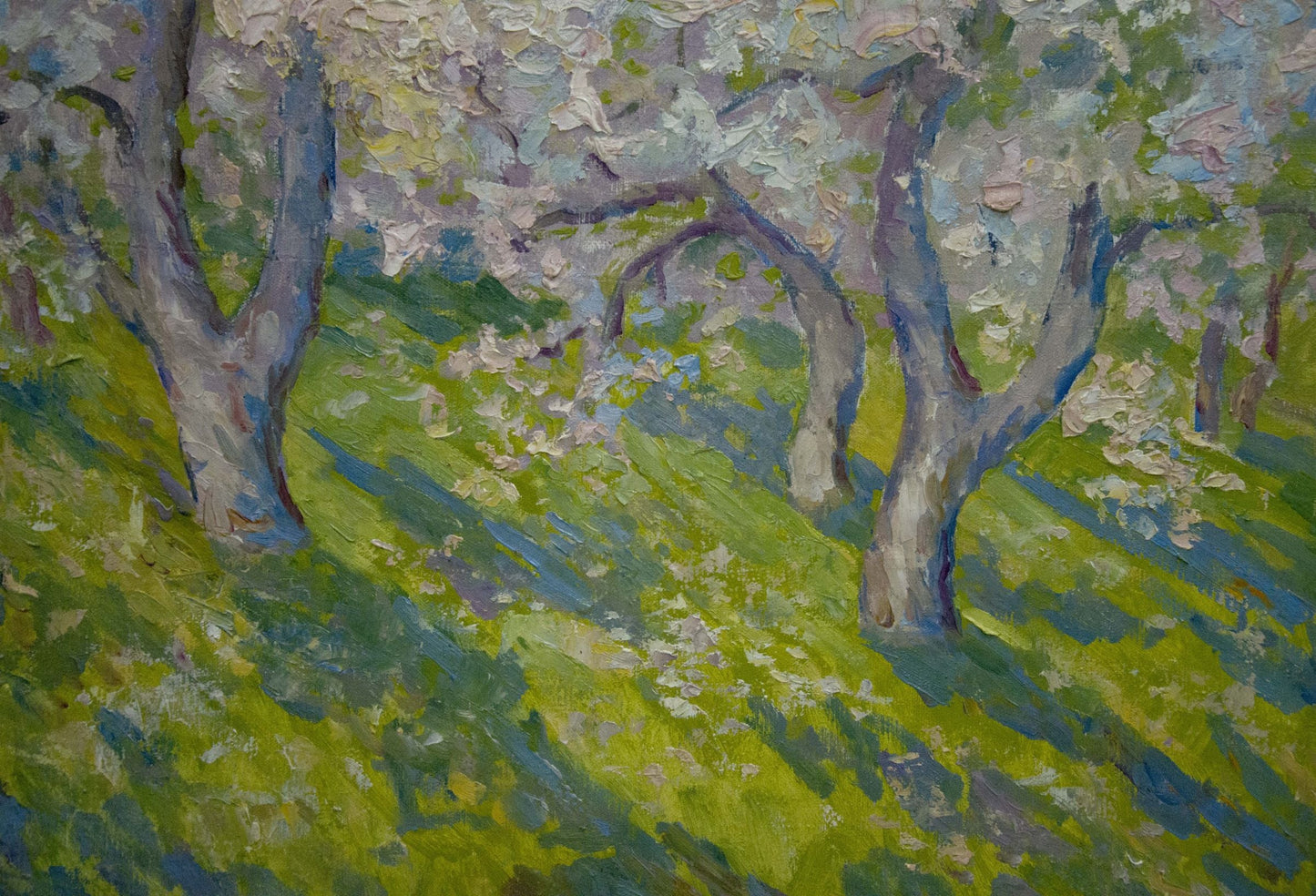 Oil painting Trees are blooming Kogan-Shats Matvey Borisovich