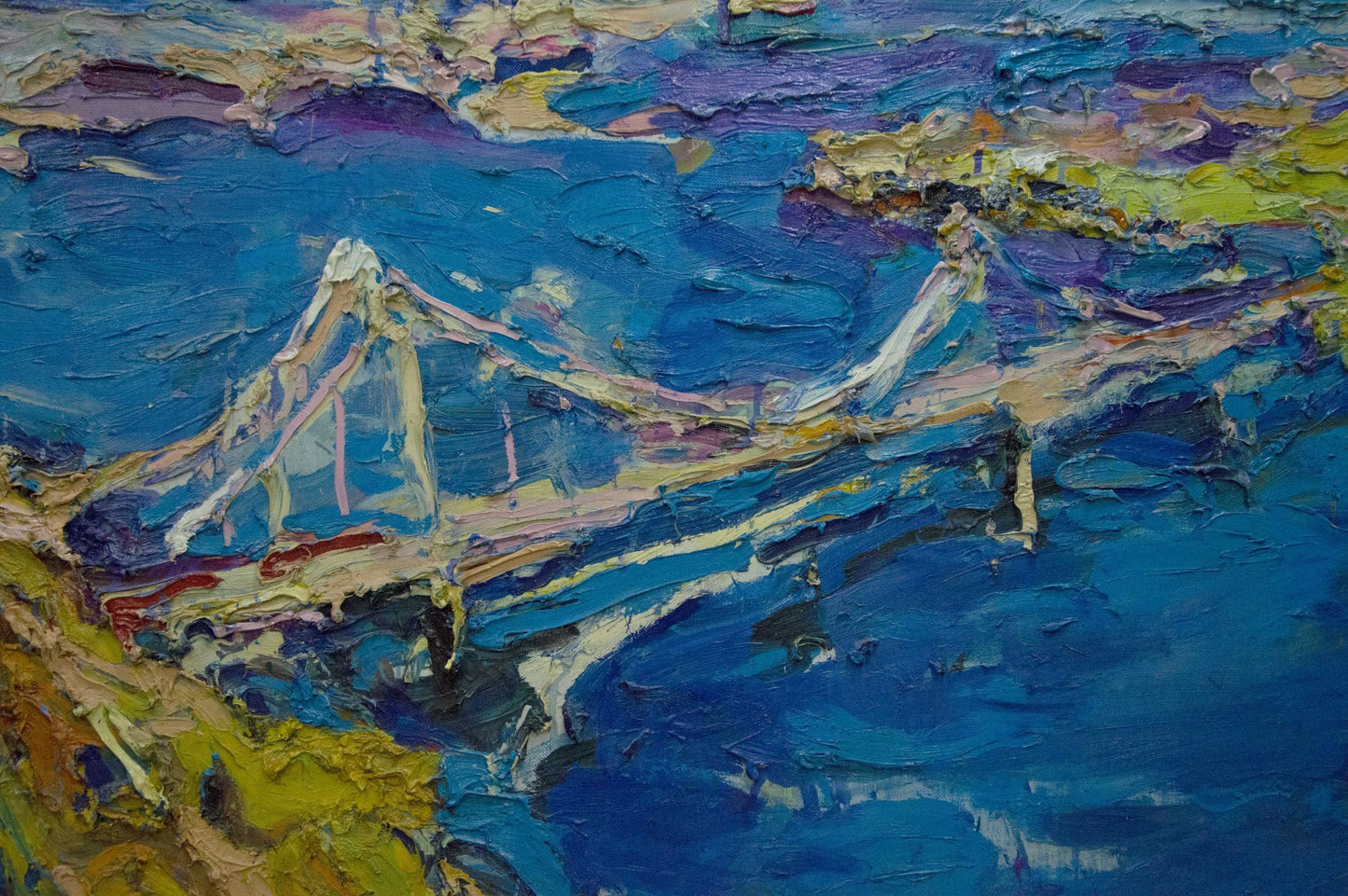 Oil painting Bridge landscape Dupliy Sergey Alexandrovich
