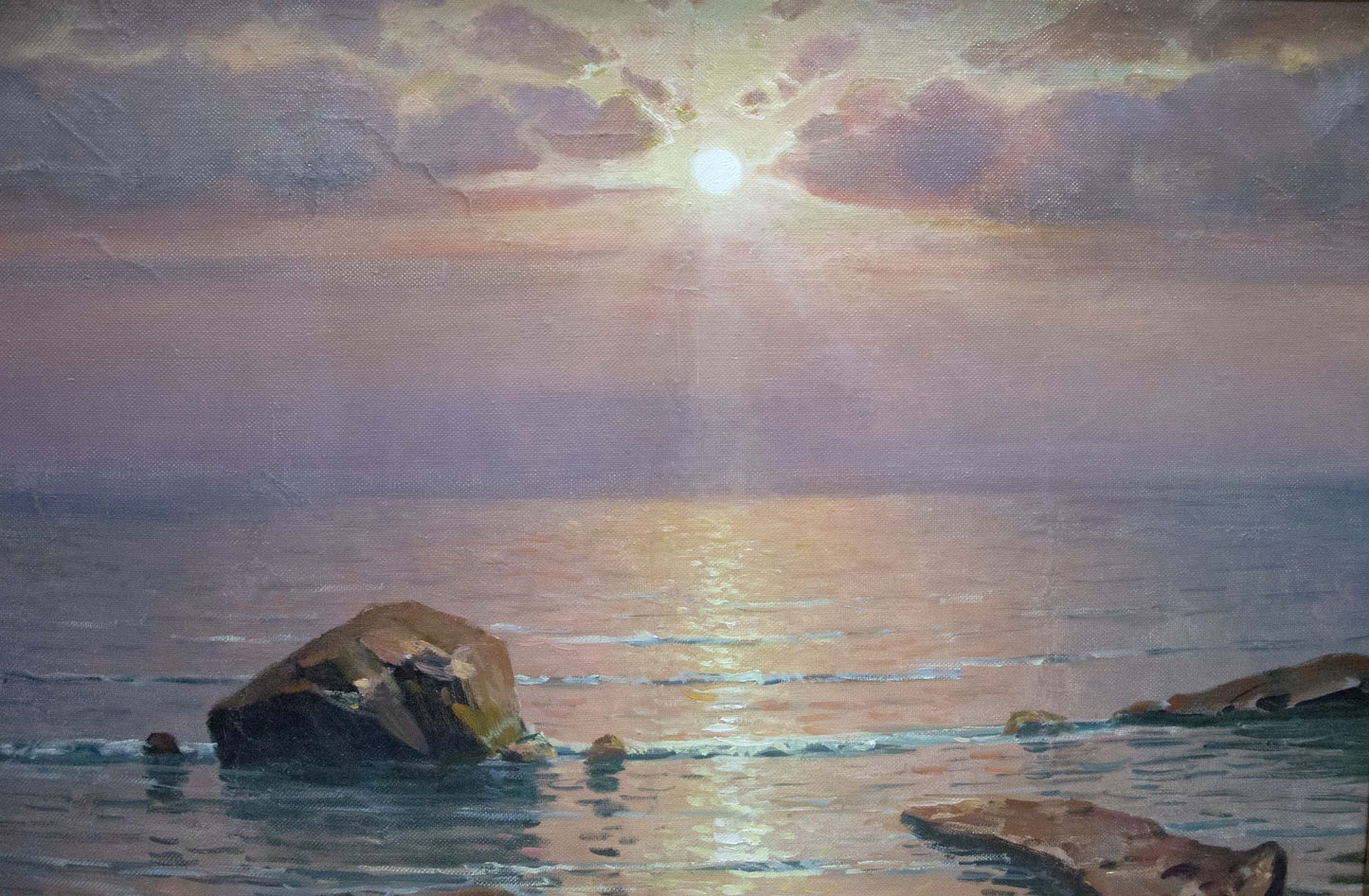 Oil painting Sunset at sea Sevets Victor Stepanovich