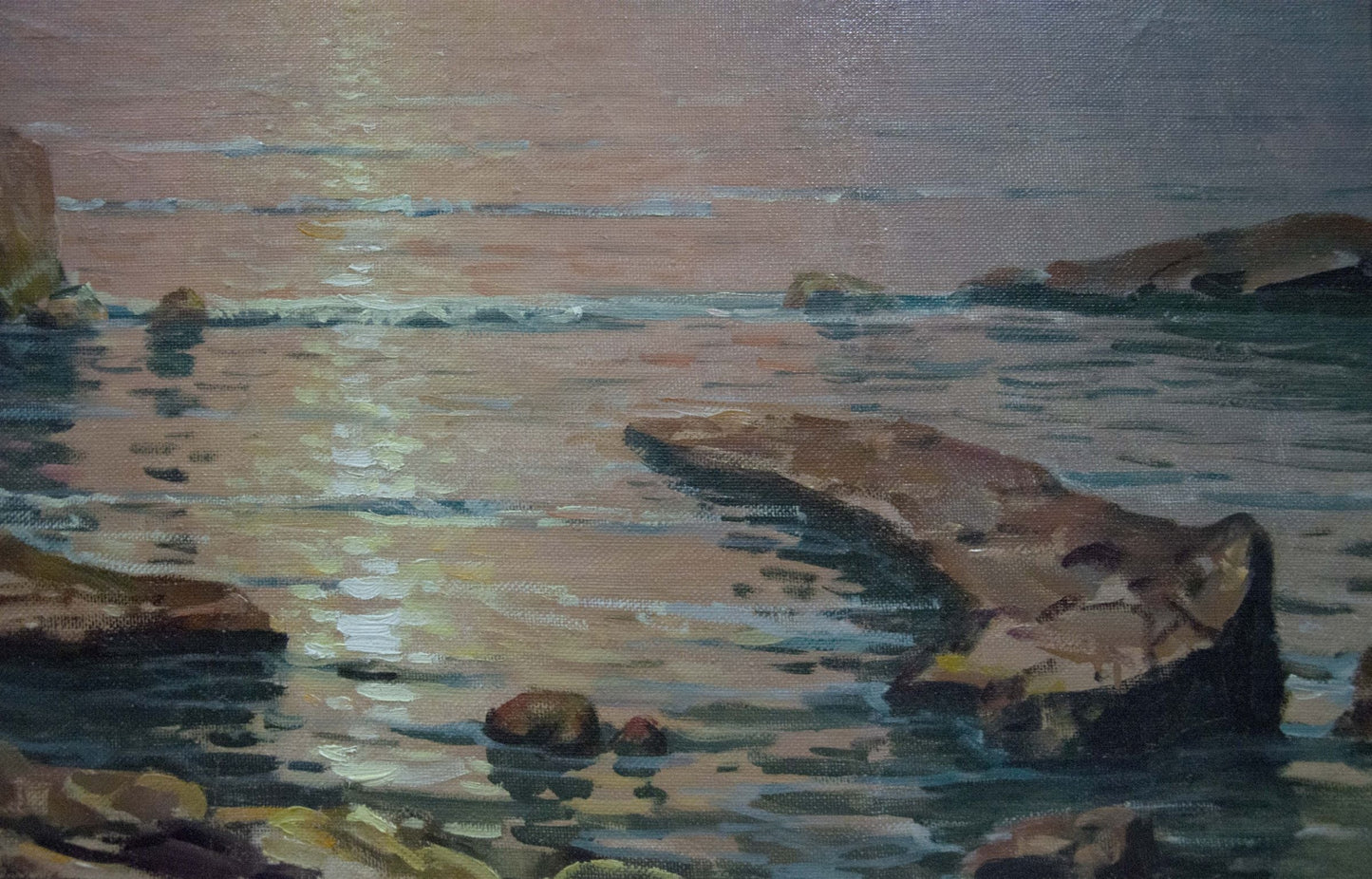 Oil painting Sunset at sea Sevets Victor Stepanovich