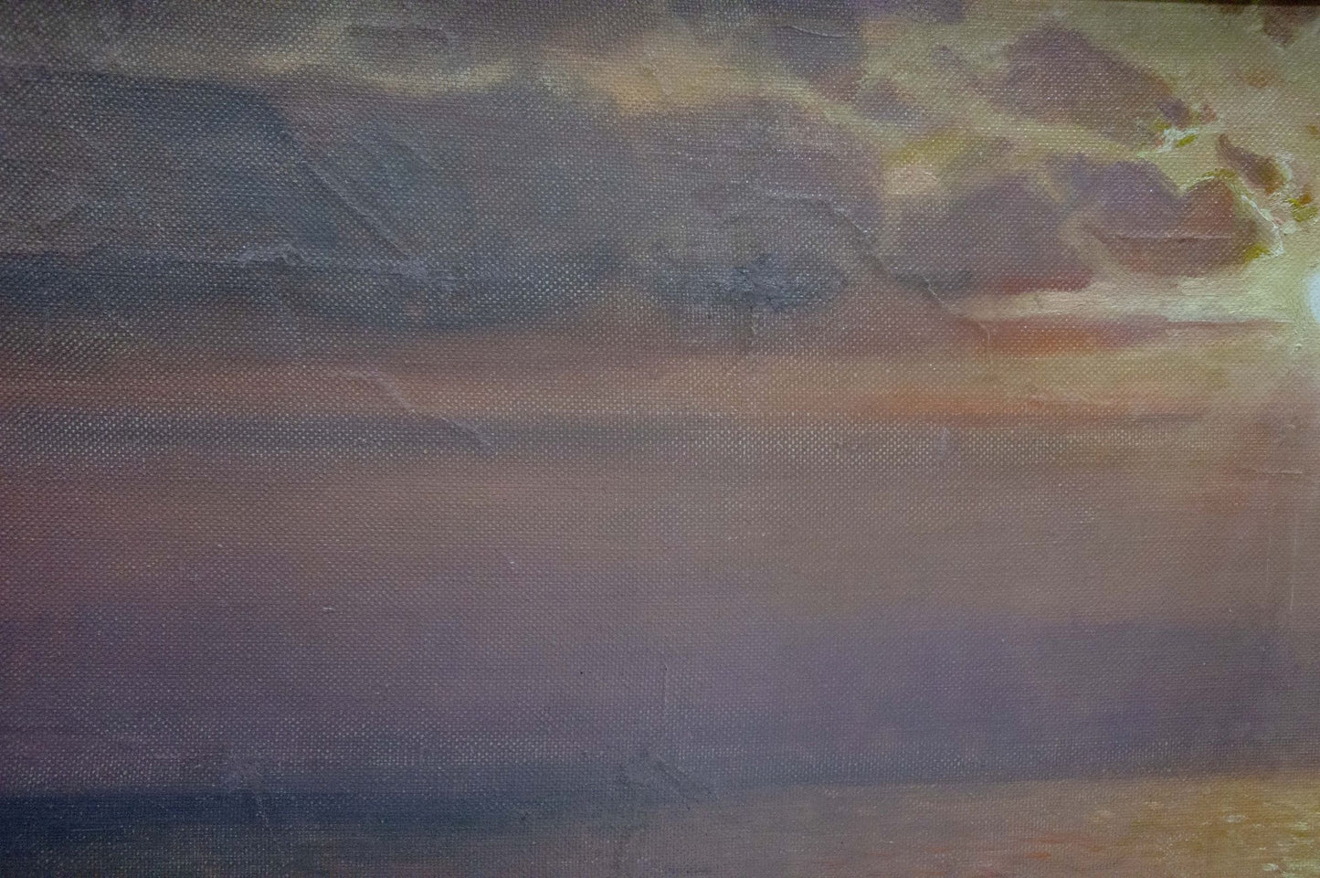 Oil painting Sunset at sea Sevets Victor Stepanovich
