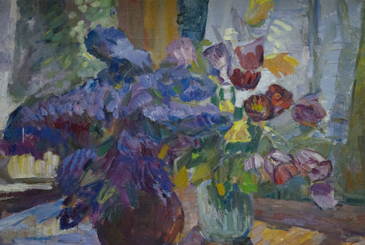 Oil painting Flowers by the window Tkachenko Andrey Zinovievich