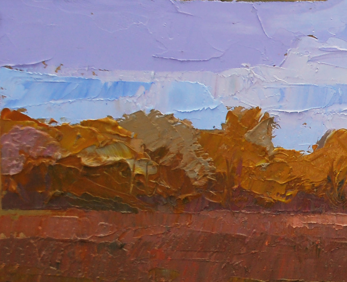 Oil painting Autumn ray Egor Shvachunov