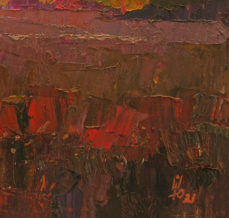 Oil painting Autumn ray Egor Shvachunov
