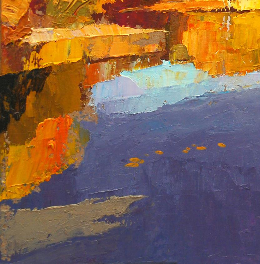 Oil painting Autumn on Psli Egor Shvachunov